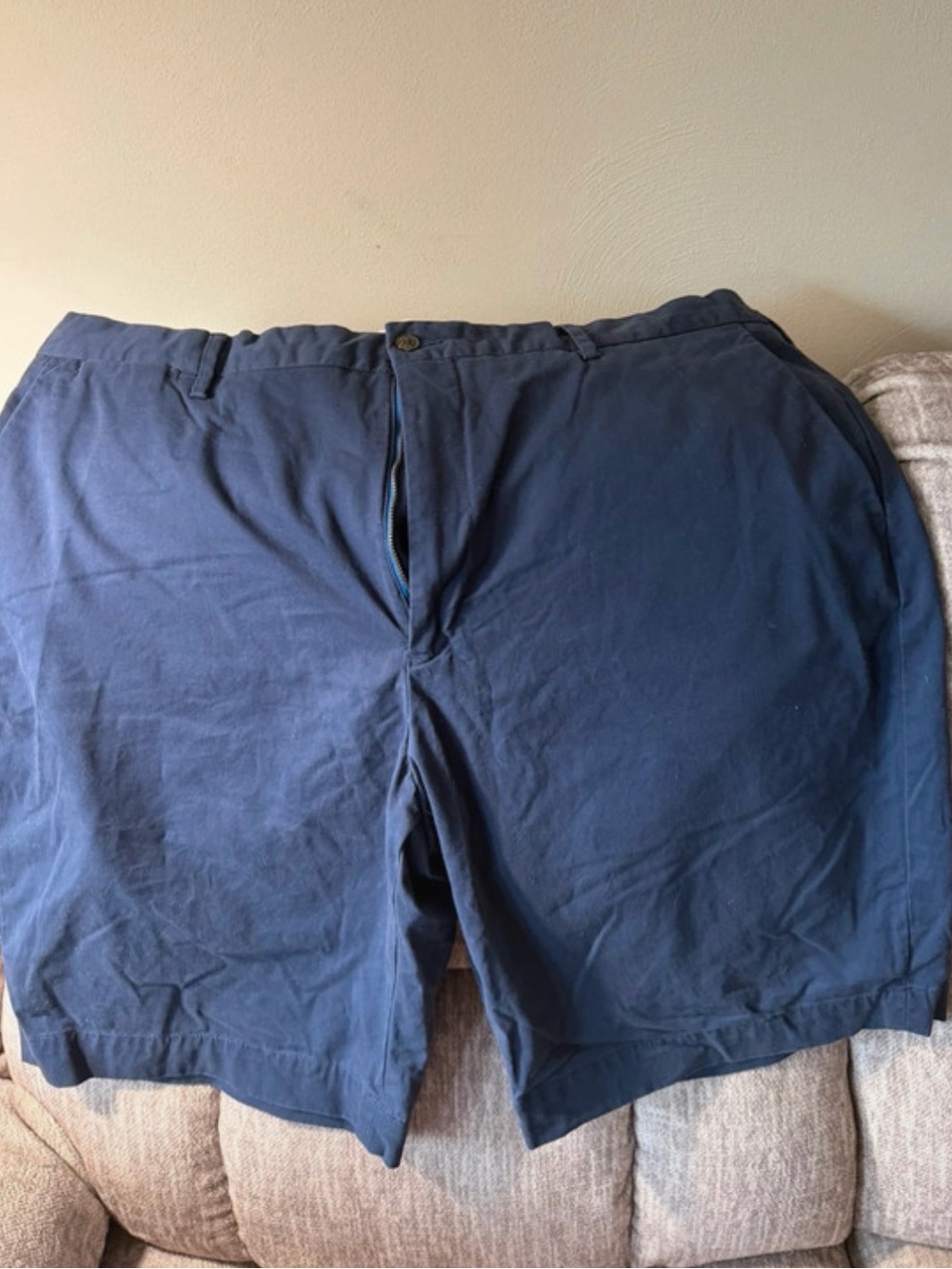 Ralph Lauren Navy Flat-Front Men's Shorts
